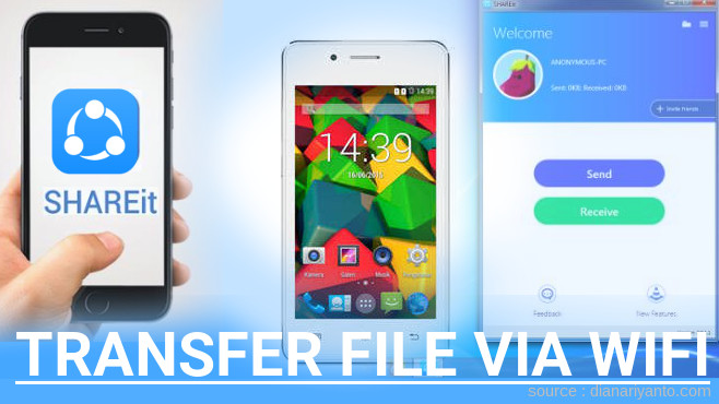 Transfer File via Wifi di Asiafone AF16 Menggunakan ShareIt Versi Baru