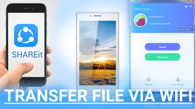 Transfer File via Wifi di Asiafone AF9919 Menggunakan ShareIt Terbaru